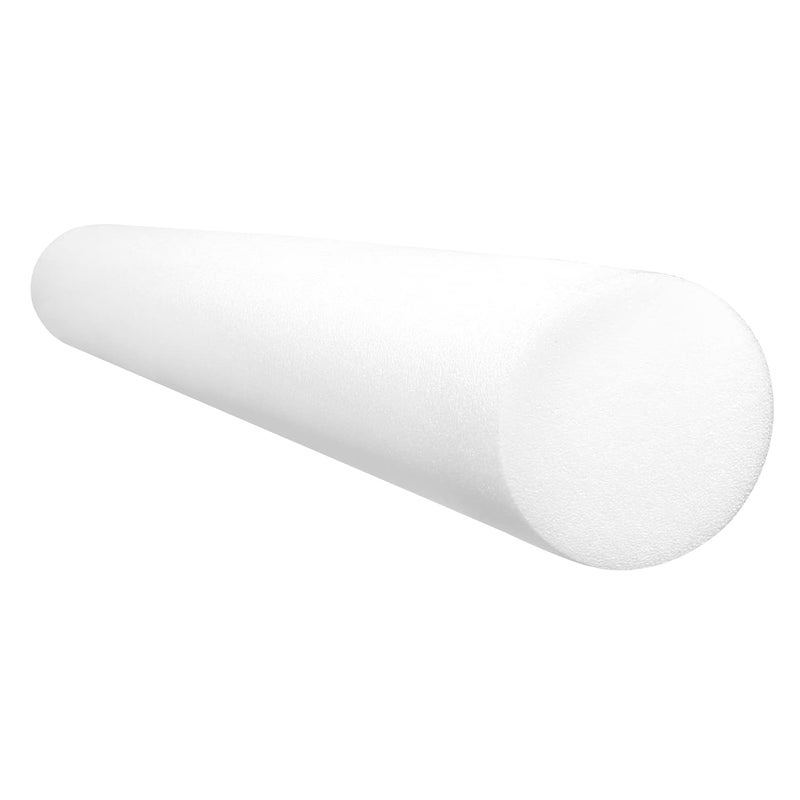 CanDo White PE Foam Rollers for Exercise, Finess, Muscle Restoration, Massage Therapy, Sport Recovery and Physical Therapy for Home, Clinics, Professional Therapy Round 4" x 36" - Image 1