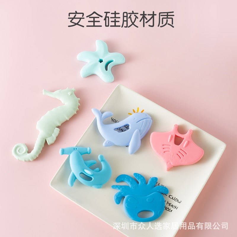 Silicone Baby Teether 3D Fruit Animal Shape - Image 4