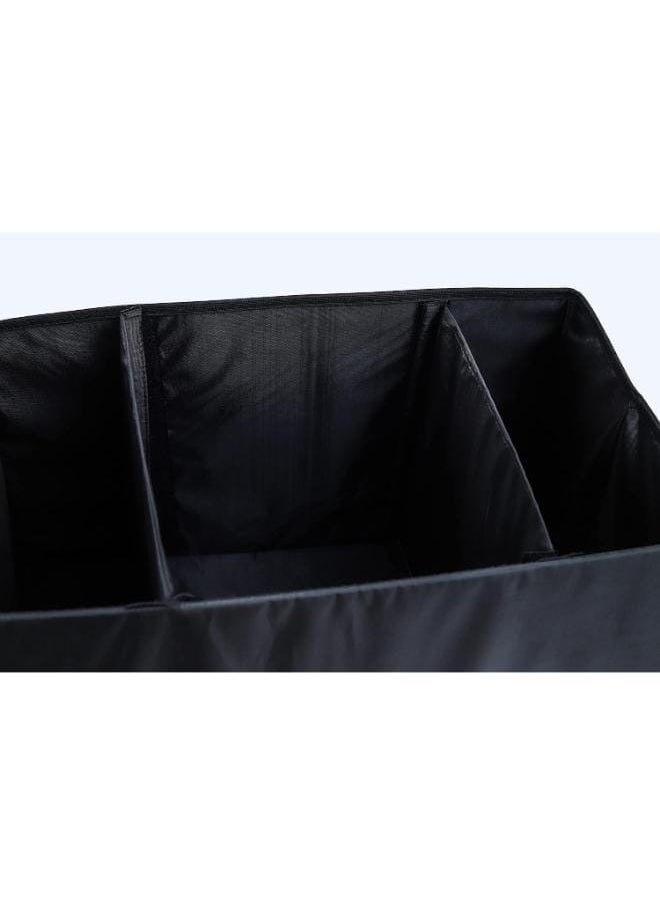 Sports Fabric Car Trunk Organizer Storage Box Foldable, With Small Pockets With Volkswagen Logo - Multi Color  - Image 4