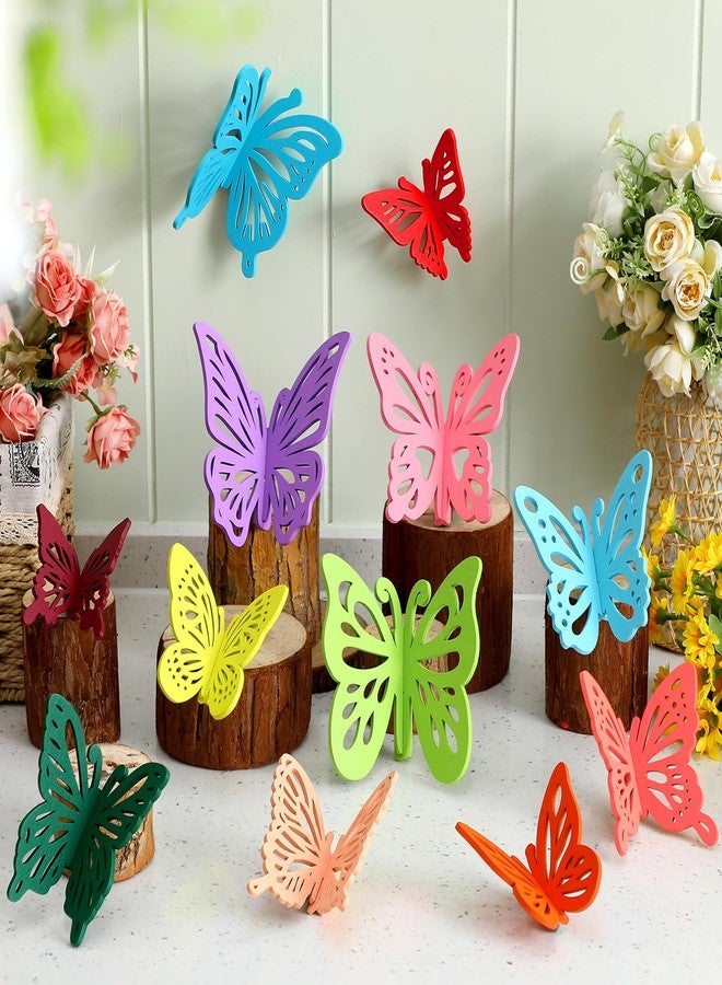 Vercraft 12 Sets Spring Butterfly Centerpieces for Tables Butterfly Party Decoration 3D Wooden Table Decor Spring Home Decor Decorative Signs Plaques for Kitchen Tiered Tray, Shelf, Holiday - Image 1