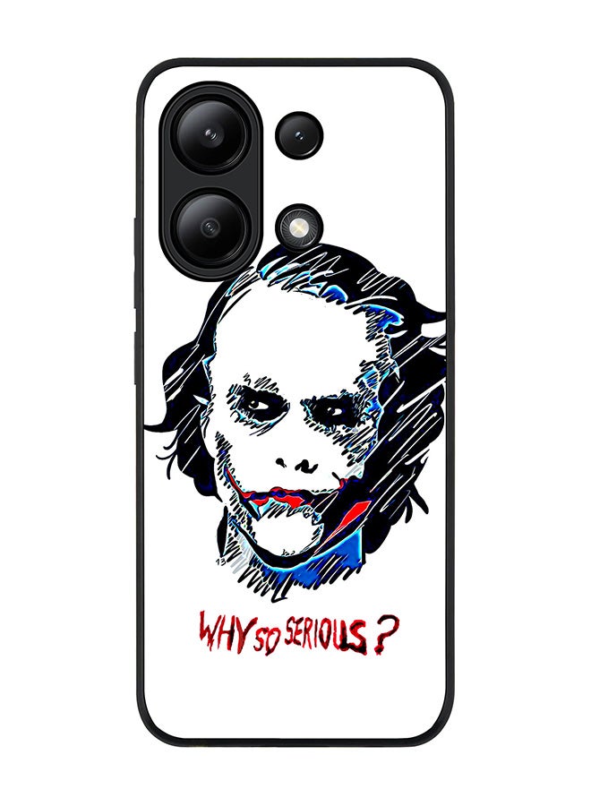 Stylizedd Rugged Black edge case for Xiaomi Redmi Note 13 4G, Slim fit Soft Case Flexible Rubber Edges Anti Drop TPU Gel Thin Cover -  Why So Serious - Image 1