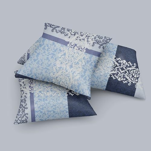 BELVOSTUM Diwan Set | Diwan Bedsheet Set of 8 Pieces | 1 Single Bedsheet, 2 Bolster Cover, 5 Cushion Covers | 100% Microfiber Diwan Set for Living Room Dining Hall - Image 2