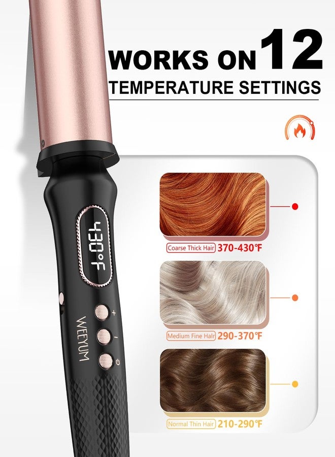 WEEYUM Curling Wand 1 1/2 Inch,Big Wand Curling Iron 1.5 inch Professional for Beach Wave,Clamp Free Curling Wand for Quick Styling. - Image 4