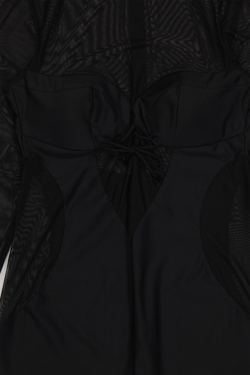 PINKO فستان ميني بسيط للنساء، أسود - Image 5
