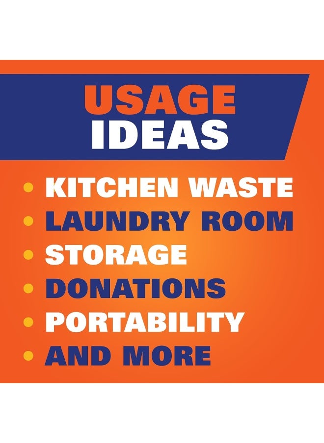 Hefty Ultra Strong Tall Kitchen Trash Bags, Unscented, 13 Gallon, (80 Count)
