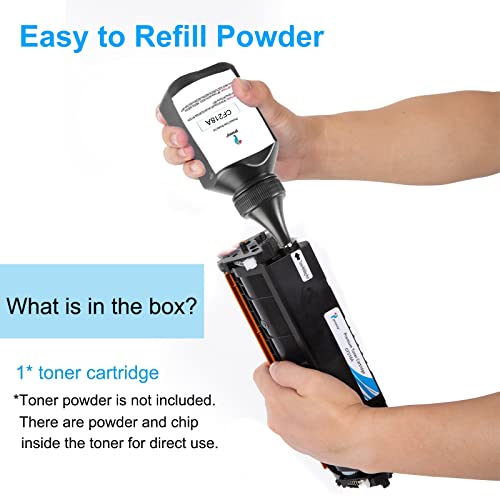 proffisy 18A Toner Cartridge Easy Refill 218A Toner Cartridge Compatible with HP LJ Pro M132nw MFP, M132a MFP, M104w, M104, M104a, Upgraded Toner Print 2000 Pages - 1pcs - Image 2