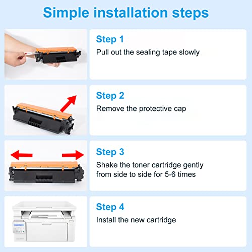 proffisy 18A Toner Cartridge Easy Refill 218A Toner Cartridge Compatible with HP LJ Pro M132nw MFP, M132a MFP, M104w, M104, M104a, Upgraded Toner Print 2000 Pages - 1pcs - Image 5