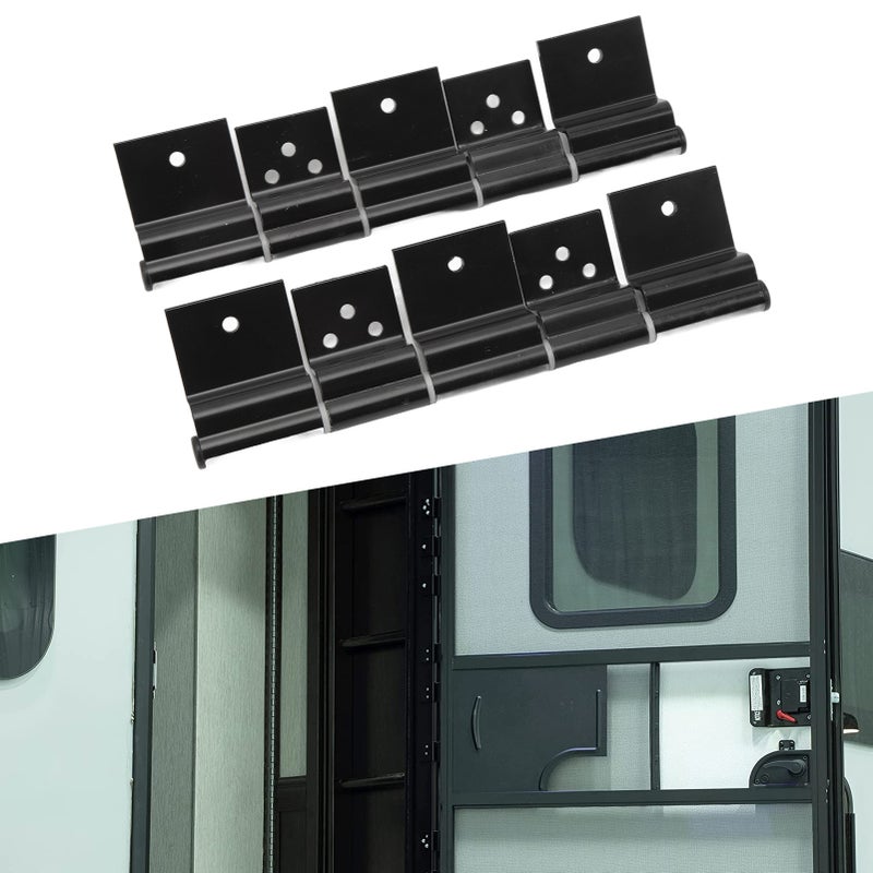 2 Pcs RV Entry Door Friction Hinge Metal Smooth Operation High Strength Black Easy Installation for 5th Wheel Trailer Motorhome - Image 5