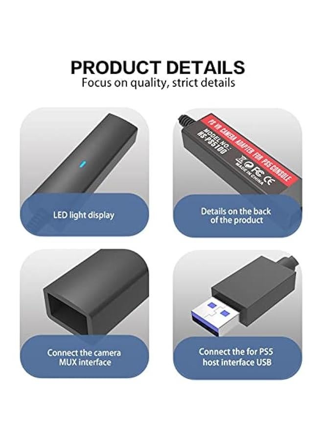 محول كاميرا PS4 لجهاز PSVR على PS5، متوافق مع سماعة الواقع الافتراضي، USB نوع A، مساعد - Image 5