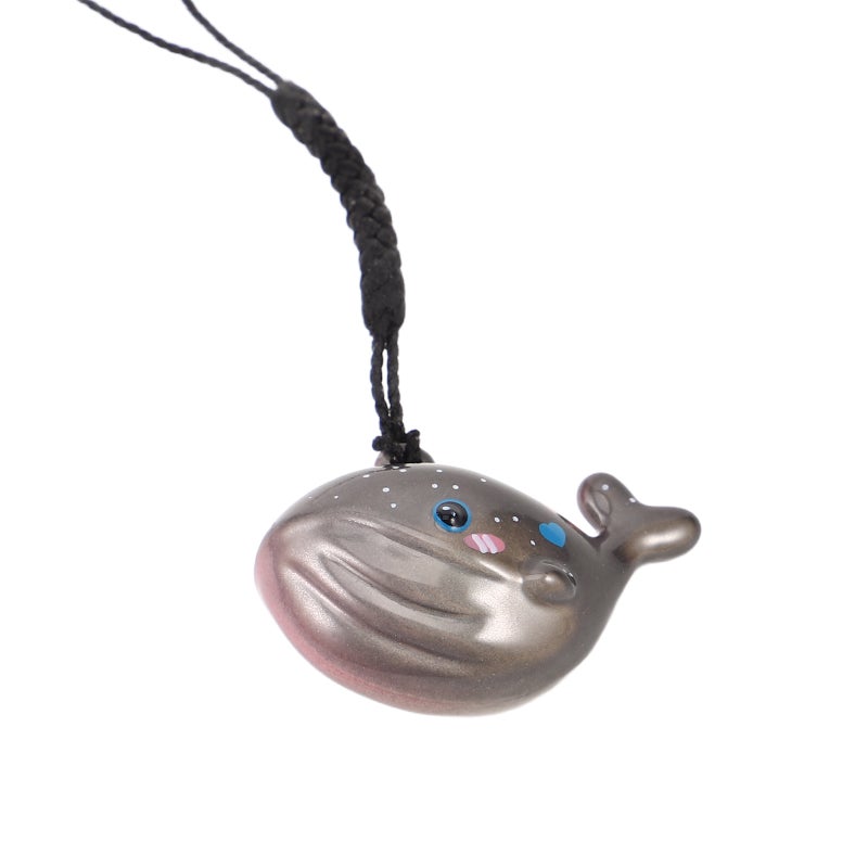Whale Bell Phone Charm Cute Cartoon Keychain Gradient Color Windchimes Pendant For Women Girls Handbag Decorations Garden Yard Decor - Image 1