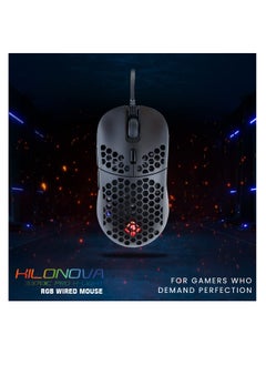 Cosmic Byte Kilonova 3370IC PRO X-Light Wired Gaming Mouse (Black) | 65 Grams | Pixart 3370 Sensor | DIY Hot Swappable Switches | 0.8MM PTFE Feet | Adjustable Debounce Rate | Honeycomb Design  - Image 2
