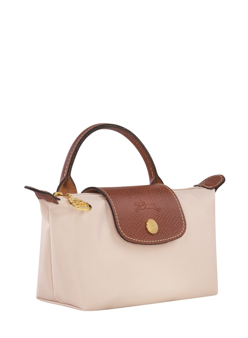 لونغ حقيبة يد نسائية صغيرة من لونغشامب، حقائب كروس بودي، حقيبة كتف بحزام كتف مع مشبك، لون أبيض ورقي، طراز كلاسيكي - Image 4