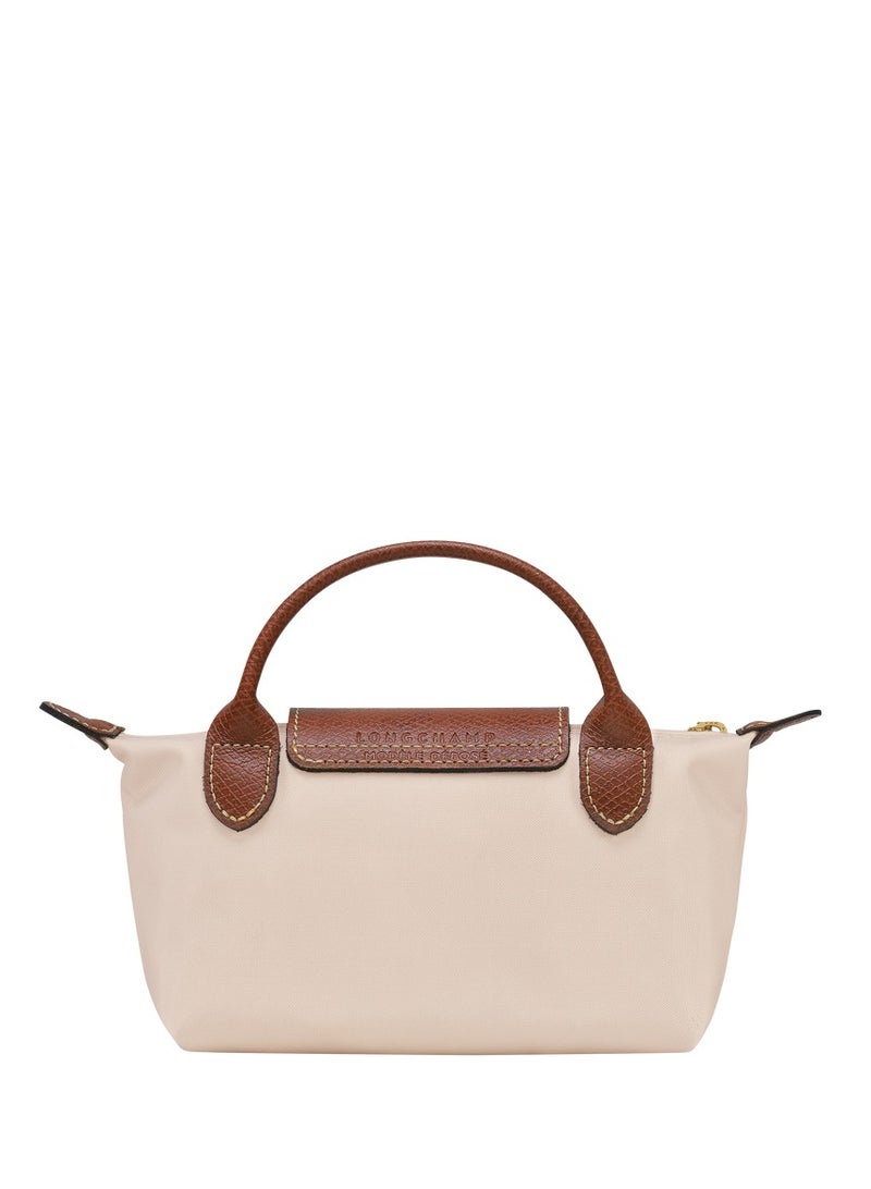 لونغ حقيبة يد نسائية صغيرة من لونغشامب، حقائب كروس بودي، حقيبة كتف بحزام كتف مع مشبك، لون أبيض ورقي، طراز كلاسيكي - Image 5