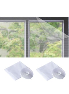 RATSAW 2 Pack 1.5m 1.3m Fly Screen Nets Insect Bug Fly Mosquito Window Mesh Screen with 2 Rolls Tapes DIY Mosquito Net for Window Kitchen Window Net Mesh Screen Mosquito Mesh Curtain Protector  - Image 1