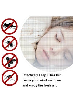 RATSAW 2 Pack 1.5m 1.3m Fly Screen Nets Insect Bug Fly Mosquito Window Mesh Screen with 2 Rolls Tapes DIY Mosquito Net for Window Kitchen Window Net Mesh Screen Mosquito Mesh Curtain Protector  - Image 2
