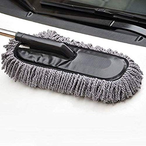 Alexvyan Microfiber Flexible Duster Car Wash | Car Cleaning Accessories | Microfiber | Brushes | Dry/Wet Home, Kitchen, Office Cleaning Brush with Expandable Handle (Grey) - Image 2
