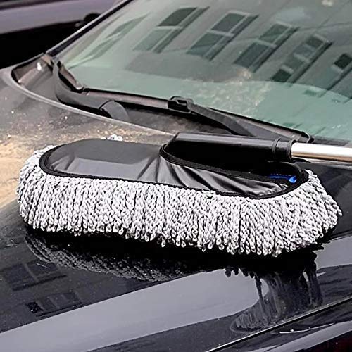 Alexvyan Microfiber Flexible Duster Car Wash | Car Cleaning Accessories | Microfiber | Brushes | Dry/Wet Home, Kitchen, Office Cleaning Brush with Expandable Handle (Grey) - Image 4