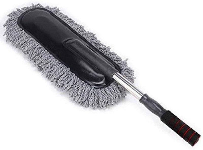 Alexvyan Microfiber Flexible Duster Car Wash | Car Cleaning Accessories | Microfiber | Brushes | Dry/Wet Home, Kitchen, Office Cleaning Brush with Expandable Handle (Grey) - Image 1