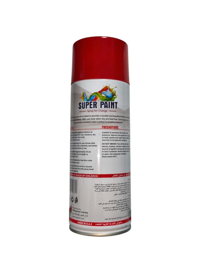 Super Paint Spray Paint 400ml | 240 Gram (Red)– High-Quality Multipurpose Paint - Image 2