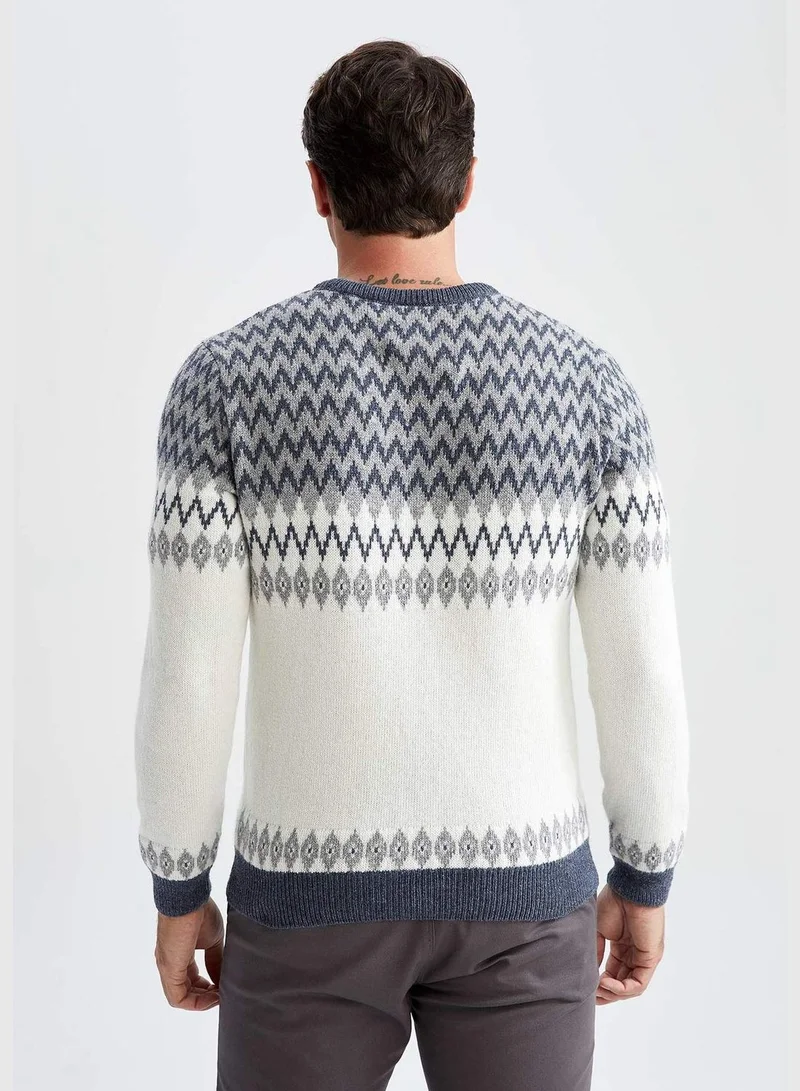 DeFacto Man Regular Fit Crew Neck Tricot Pullover