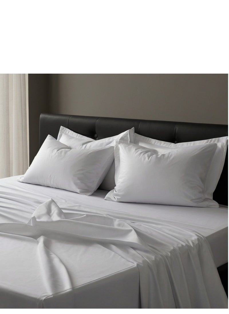 Luxury 137x190 US Double Full 100% Natural Long Staple Cotton 300TC Bedding Set, 1pc Fitted Sheet, 1pc Flat Sheet, 2pcs Pillowcases, Soft and Better Breathing - pzsku/Z651AEEC0D29BE1170CFDZ/45/_/1711117452/21dedf79-818b-4b29-afc5-6a701825c9e4