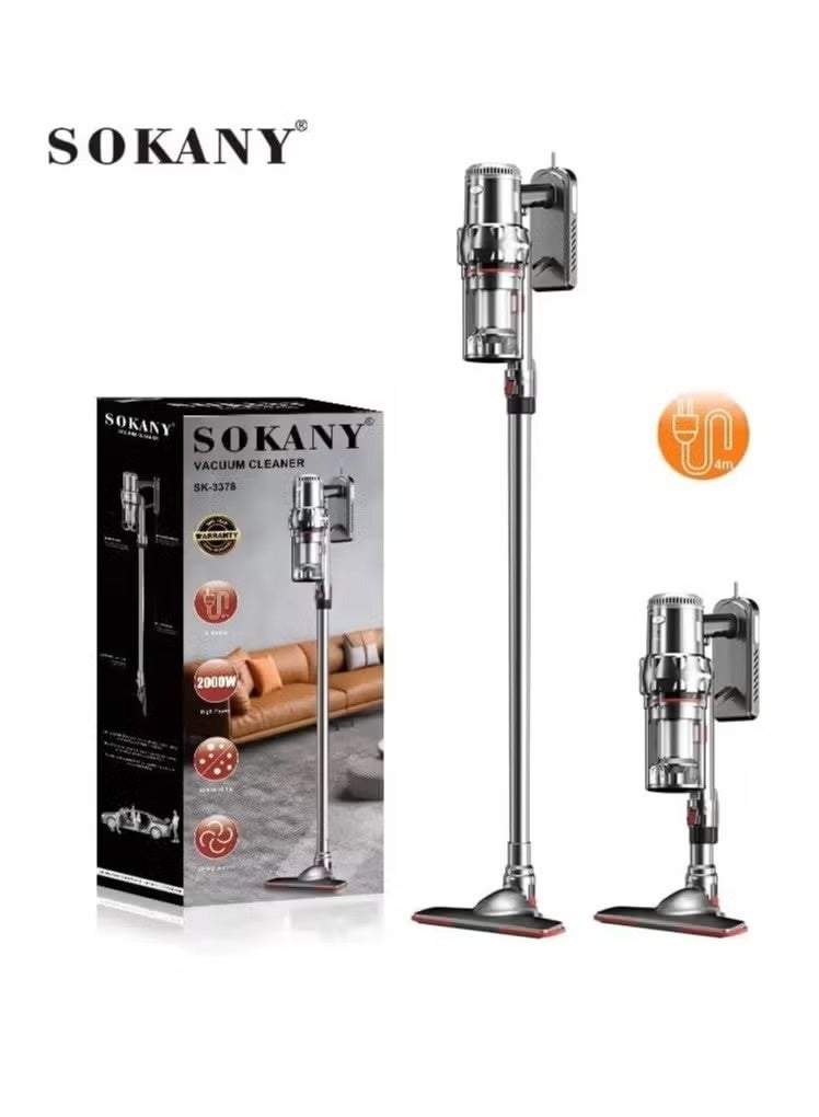 Sokany SK-3378 2000W Upright Vacuum Cleaner – Lightweight and portable, powerful suction, compact design for space-saving storage, powerful copper motor - Image 1
