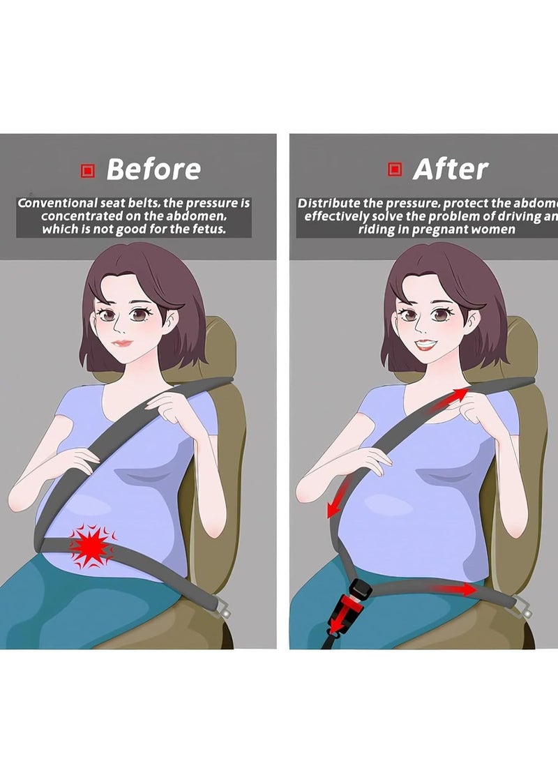 RATSAW Pregnancy Seat Belt Adjuster Seat Bump Strap For Pregnant Women Protect Belly Prevent Compression Of Abdomen A Must Have Maternity Seat Cover Adjuster For Expectant  - Image 2