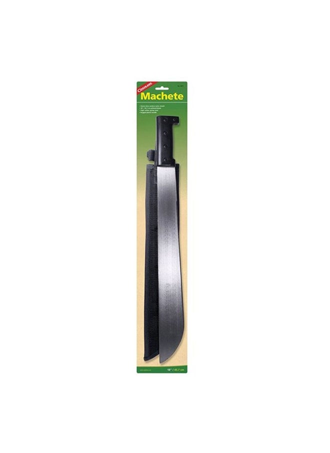 Coghlan's - Ultra-Sharp Steel and Plastic Machete Black and Silver 18 Inch 0077 - Image 1
