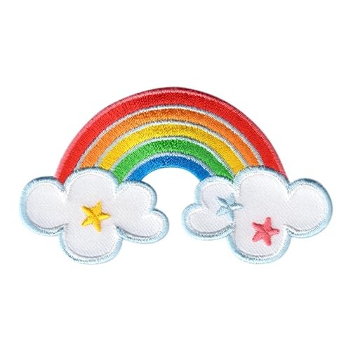 PatchMommy Rainbow Patch, Iron On/Sew On - Appliques for Kids Children - Image 1