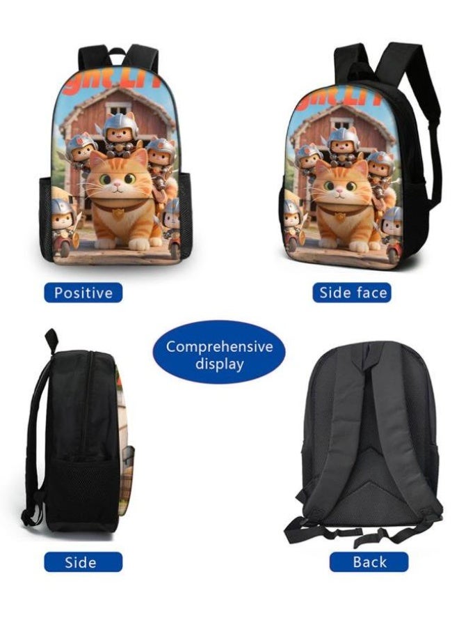 Bright Li Fire Cartoon bag three-piece set, easy to deal with various occasions (available for students, children, friends on outings, mountain climbing, schooling, etc.) | Shoulders + handbags + stationery bags | Back to school season/festival gifts - 24 - Image 3