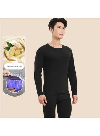 Autumn Winter Ginger Patch Thermal Underwear Set For Men And Women, Anti-bacterial Base Layer Couple Set