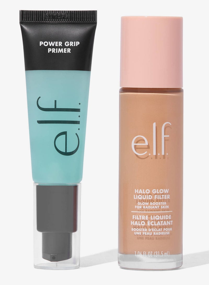 elf Halo Glow Liquid Filter 3 Light/Medium & Power Grip Primer