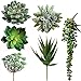Winlyn Winlyn 6 Pcs Unpotted Fake Succulents Assorted Faux Succulent in Different Green Artificial Hanging Succulents Textured  - Image 2