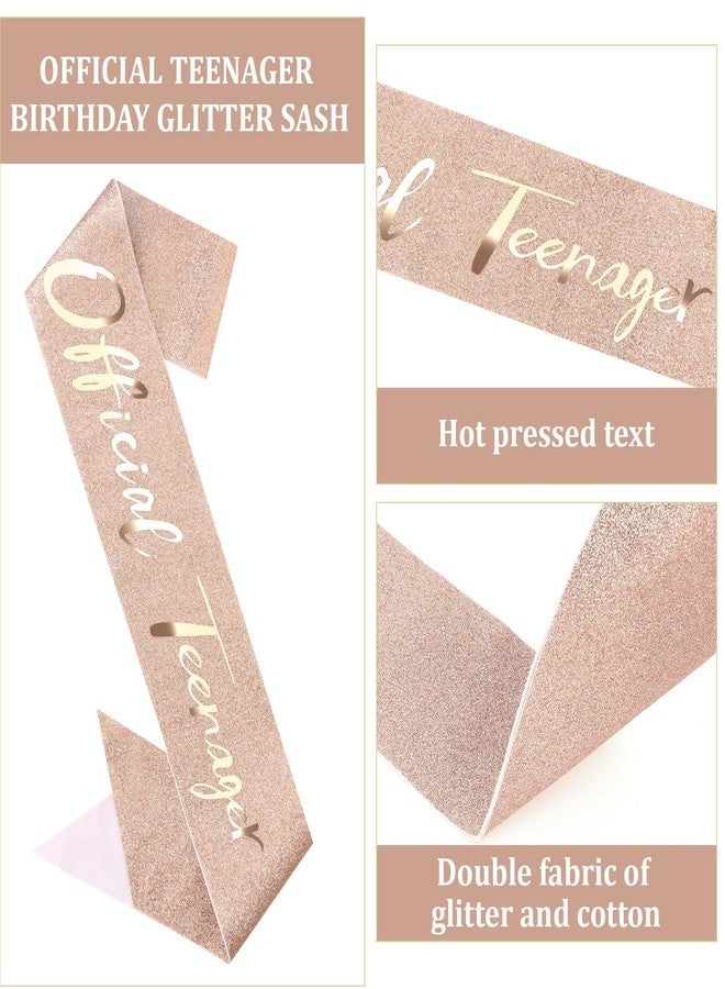 Semato 13th Birthday Decorations for Girls 13th Birthday Sash and Crown Gifts for Girls - Image 3