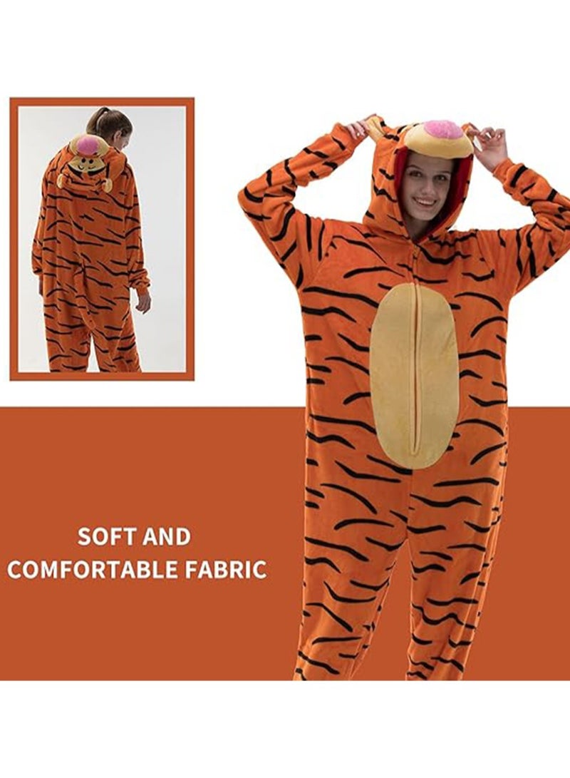Snug Fit Unisex Adult Onesie Pajamas, Cosplay Animal One Piece  Costume Sleepwear Homewear  - Image 2