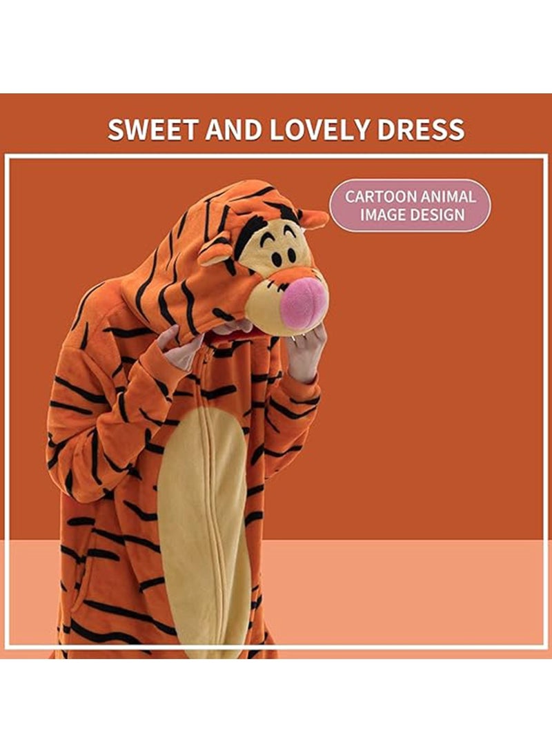 Snug Fit Unisex Adult Onesie Pajamas, Cosplay Animal One Piece  Costume Sleepwear Homewear  - Image 4