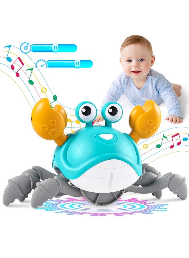 جيجيلي ألعاب أطفال على شكل سرطان البحر الزاحف 3.0، ألعاب أطفال مطورة لوقت الاستلقاء على البطن من عمر 6 إلى 12 شهرًا و12 إلى 18 شهرًا، سرطان البحر الراقص المتحرك مع الموسيقى والتحكم في السرعة للأطفال من سن 2 إلى 3 سنوات و4 سنوات و5 سنوات و6 سنوات و7 سنوات و8 سنوات و9 سنوات و10 سنوات فما فوق، هدايا عيد الميلاد والكريسماس - Image 1