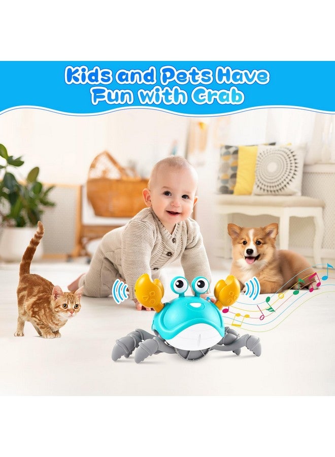 جيجيلي ألعاب أطفال على شكل سرطان البحر الزاحف 3.0، ألعاب أطفال مطورة لوقت الاستلقاء على البطن من عمر 6 إلى 12 شهرًا و12 إلى 18 شهرًا، سرطان البحر الراقص المتحرك مع الموسيقى والتحكم في السرعة للأطفال من سن 2 إلى 3 سنوات و4 سنوات و5 سنوات و6 سنوات و7 سنوات و8 سنوات و9 سنوات و10 سنوات فما فوق، هدايا عيد الميلاد والكريسماس - Image 5