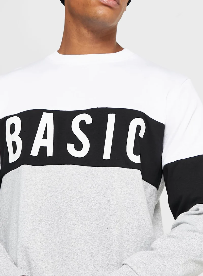 Seventy Five Basic Colourblock Sweater
