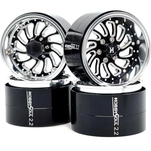 HOBBYSOUL 22 Beadlock Wheels Wide 40mm Adjustable Negative Offset Rims for 110 RC Crawler TRX4 SCX10 Capra Gen8 Everest gen 7 Pro Upgrades HS701578 - Image 1
