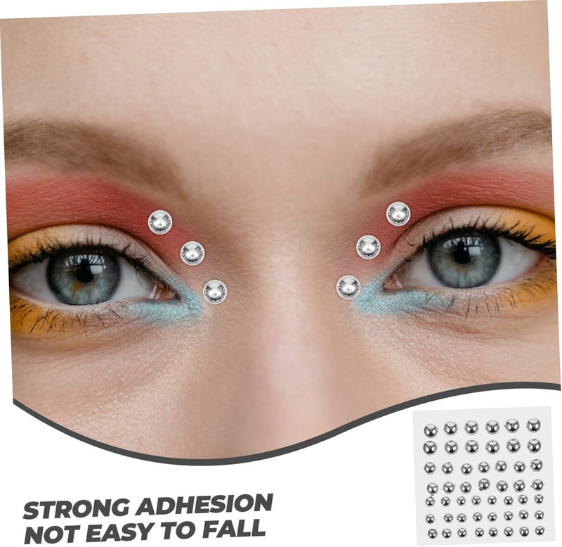 MINAOLULUS 20sheets Stickers for Face Eye Gems for Makeup and Nail Art Crafts Adhesive for Festivals Parties and Projects - Image 3