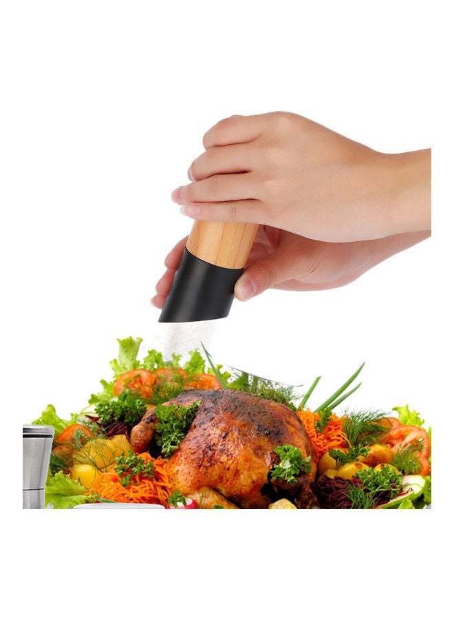 NIBEMINENT Handheld Seasoning Pepper Mill Grinder Brown/Black - Image 2