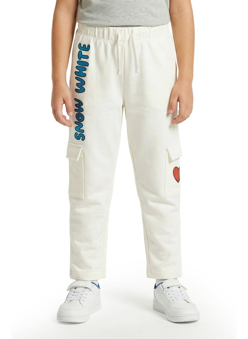 Disney Toddler Girls Snow White Printed Cargo Jogger Pants - Image 1