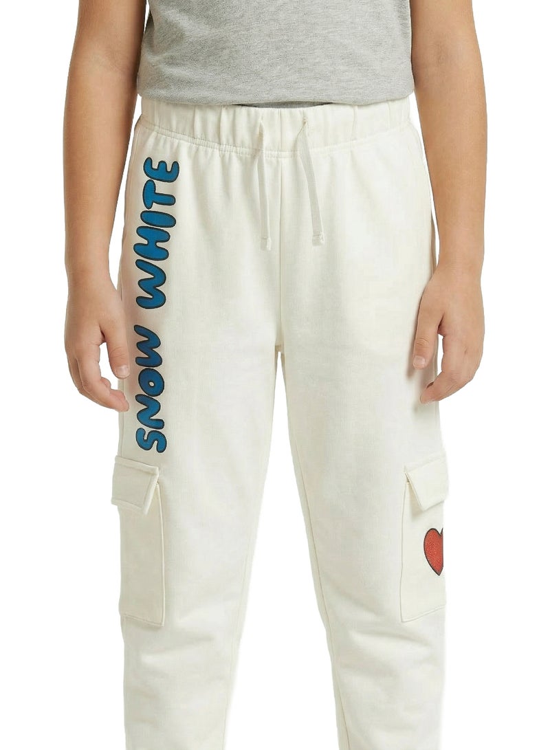 Disney Toddler Girls Snow White Printed Cargo Jogger Pants - Image 3
