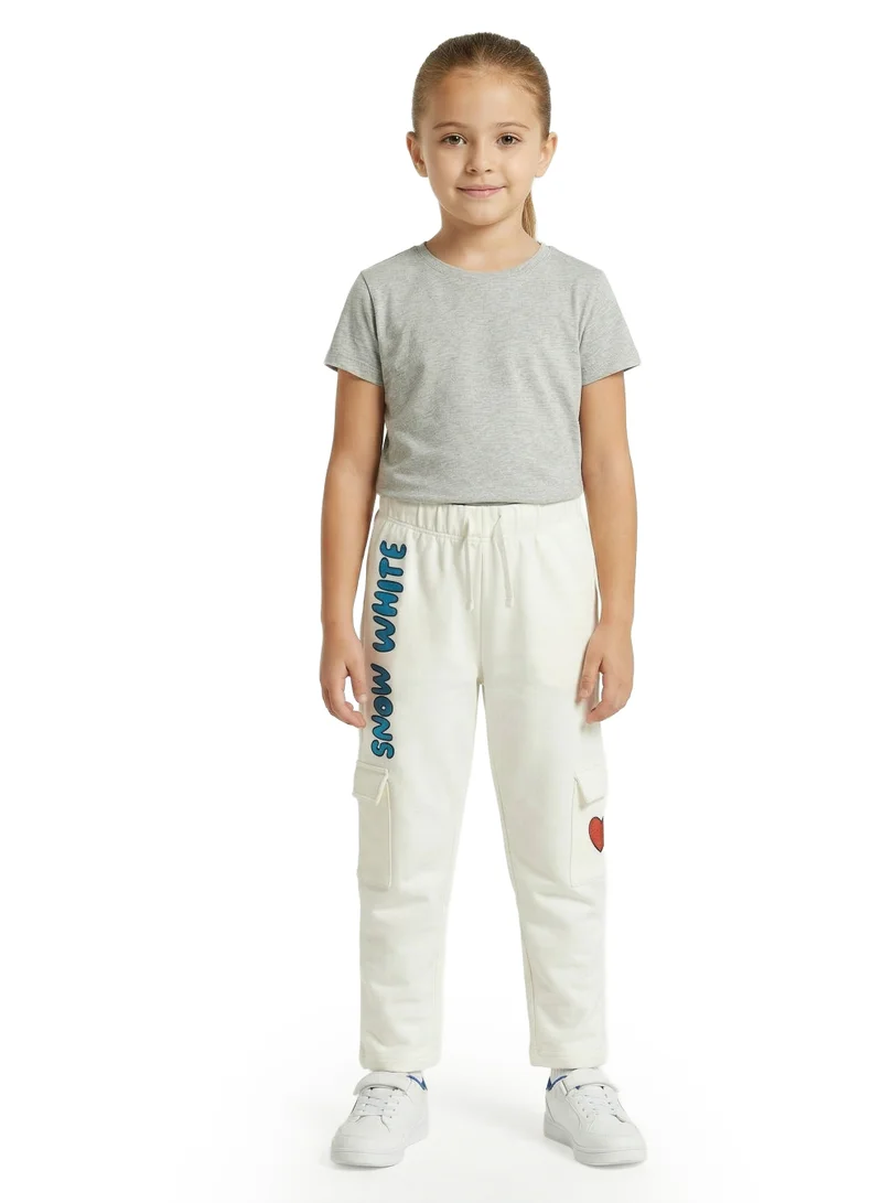 ديزني Toddler Girls Snow White Printed Cargo Jogger Pants