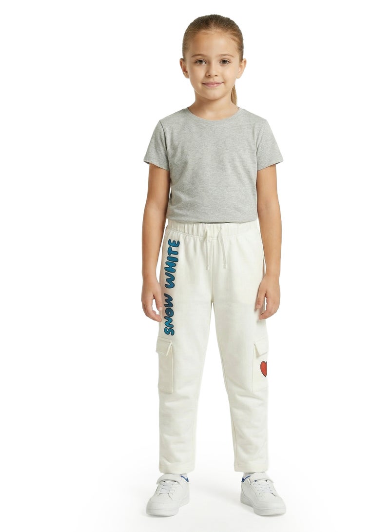 Disney Toddler Girls Snow White Printed Cargo Jogger Pants - Image 2