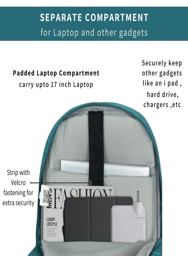 TRAVALATE Unisex Polyester 35L Backpack School Bag Women Men Boys Girls Class 6 to 12 children Daypack College Bag Book School Sports Bag Weekend Bag with rain cover - Teal - Image 5