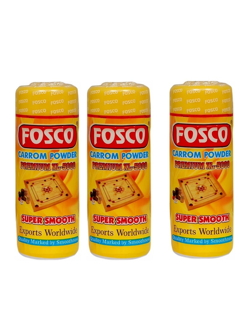 FOSCO Pack of 3 Smooth Carrom Board Powder 70gm - Image 1