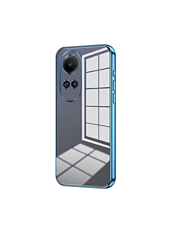 S-TOP Case For OPPO Reno10 / Reno10 Pro 5G Global Transparent Plating Fine Hole Phone Case - Image 1