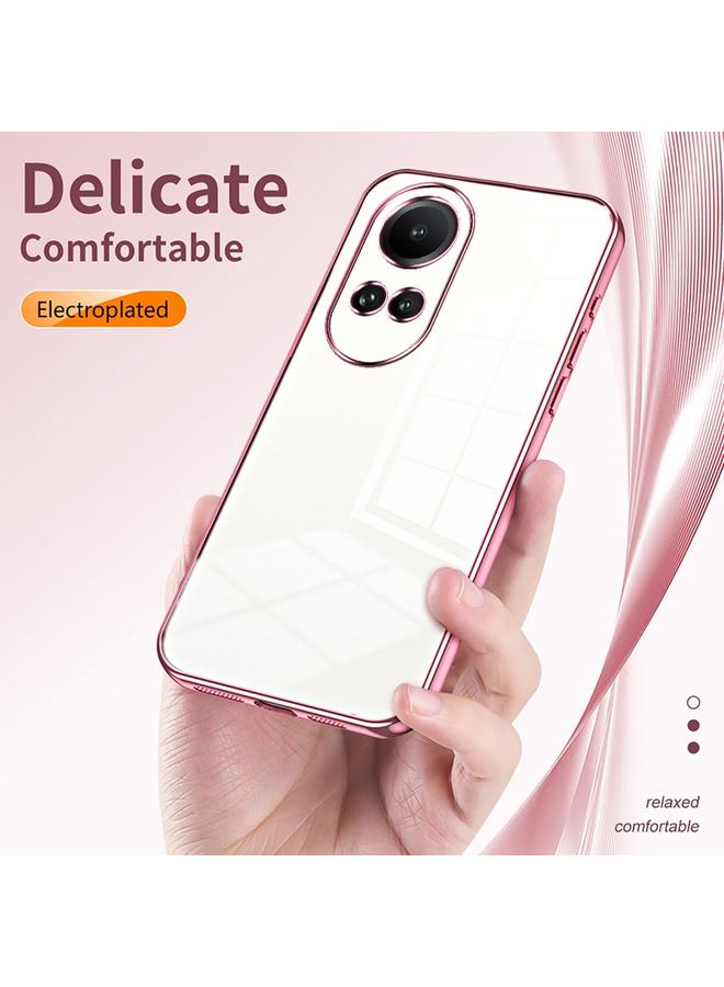 S-TOP Case For OPPO Reno10 / Reno10 Pro 5G Global Transparent Plating Fine Hole Phone Case - Image 5